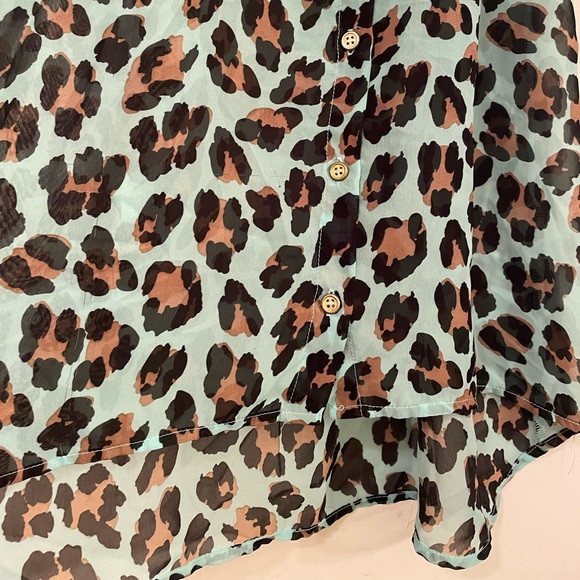 Women’s leopard print blouse - Picture 3 of 5